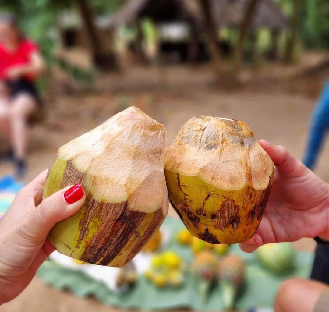 Fresh coconut in Zanzibar